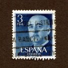 Spain Postage Stamp 1955 Scott# ES 831 Used 3 Pta Franco, General H