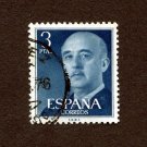 Spain Postage Stamp 1955 Scott# ES 831 Used 3 Pta Franco, General G