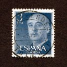 Spain Postage Stamp 1955 Scott# ES 831 Used 3 Pta Franco, General E