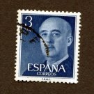 Spain Postage Stamp 1955 Scott# ES 831 Used 3 Pta Franco, General D