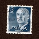 Spain Postage Stamp 1955 Scott# ES 831 Used 3 Pta Franco, General C