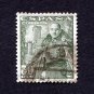 Spain Postage Stamp 1954 Scott# ES 1039 Used 30 CTS General Franco H