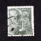 Spain Postage Stamp 1950 Scott# ES 697b Used 40 CTS General Franco B