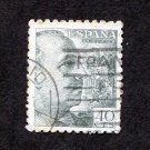 Spain Postage Stamp 1939 Scott# ES 697 Used 40 CTS General Franco C