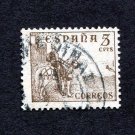 Spain Postage Stamp 1949 Scott# ES 664a Used 5 CTS El Cid  F