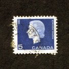 Canada Postage Stamp 1962 Scott# CA 405 Used 5 ¢ Elizabeth II, wheat sheaf