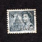 Canada Postage Stamp 1971 Scott# CA 544p Used 8 ¢ Queen Elizabeth II and Library of Parliament