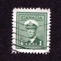 Canada Postage Stamp 1942 Scott# CA 249 Used 1 ¢ King George VI A