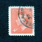 Canada Stamp 1951 Scott# CA 306 Used 4 ¢ King George VI, from photographs by Dorothy Wilding J