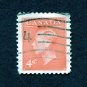 Canada Stamp 1951 Scott# CA 306 Used 4 ¢ King George VI, from photographs by Dorothy Wilding H
