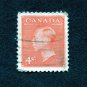 Canada Stamp 1951 Scott# CA 306 Used 4 ¢ King George VI, from photographs by Dorothy Wilding C