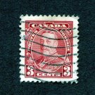 Canada Postage Stamp 1935 Scott# CA 219 Used 3 ¢ King George V C