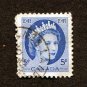 Canada Postage Stamp 1954 Scott# CA 341 Used 5 ¢ Queen Elizabeth II MM