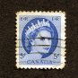 Canada Postage Stamp 1954 Scott# CA 341 Used 5 ¢ Queen Elizabeth II LL