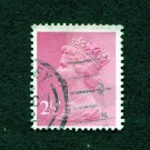 United Kingdom Postage Stamp 1971 Scott# GB 565C Used 2½p Queen Elizabeth II Decimal Machin H