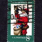 United States Postage Stamp 1972 Scott# US 1472 Used 8¢ Christmas - Santa Claus H