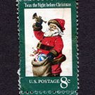 United States Postage Stamp 1972 Scott# US 1472 Used 8¢ Christmas - Santa Claus B