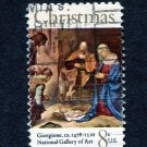 United States Stamp 1971 Scott# US 1444 Used 8¢ Christmas - Adoration of the Shepherds C