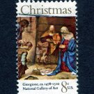 United States Stamp 1971 Scott# US 1444 Used 8¢ Christmas - Adoration of the Shepherds A