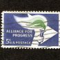 United States Postage Stamp 1963 Scott# US 1234 Used 5¢ Alliance for Progress Emblem A