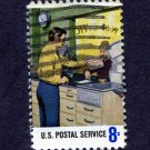 United States Postage Stamp 1973 Scott# US 1489 Used 8¢ Postal Service: Stamp Counter A