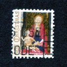 United States Postage Stamp 1966 Scott# US 1321 Used 5¢ Madonna and Child by Hans Memling A