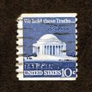 United States Postage Stamp 1973 Scott# US 1520 Used 10¢ Jefferson Memorial and Signature C