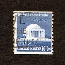 United States Postage Stamp 1973 Scott# US 1520 Used 10¢ Jefferson Memorial and Signature B