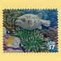 United States Postage Stamp 2004 Scott# US 3831d Used 37¢ ‭Black-spotted Puffer, Threadfin Bu