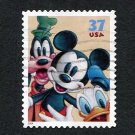 United States Postage Stamp 2004 Scott# US 3865 Used 37¢ Goofy, Mickey Mouse, Donald Duck A