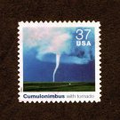 United States Postage Stamp 2004 Scott# US 3878o Used 37¢ Cumulonimbus with Tornado