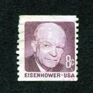 United States Postage Stamp 1971 Scott# US 1402 Used 8¢ Dwight David Eisenhower D