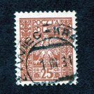 Poland Postage Stamp 1928 Scott# PL 260 Used 25 gr Eagle Arms