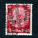 German Realm Stamp 1934 Scott# DE 422 Used 12 reichspfennig Paul von Hindenburg, 2nd President B