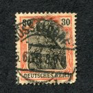 German Realm Postage Stamp 1905 Scott# DE 86 Used 30 reichspfennig Germania, inscr. DEUTSCHES REICH