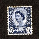 United Kingdom Postage Stamp 1968 Scott# GB-W 11 Used 5 d Queen Elizabeth II - 5d Wilding Portrait