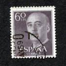 Spain Postage Stamp 1955 Scott# ES 822 Used 60 CTS General Franco B