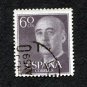 Spain Postage Stamp 1955 Scott# ES 822 Used 60 CTS General Franco B
