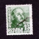 Spain Postage Stamp 1948 Scott# ES 752 Used 15 CTS General Franco C