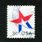 United States Postage Stamp 2002 Scott# US 3613 Used 3¢ Star P