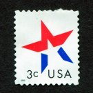 United States Postage Stamp 2002 Scott# US 3613 Used 3¢ Star A