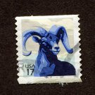 United States Postage Stamp 2007 Scott# US 4140 Used 17¢ Bighorn Sheep (Ovis canadensis) A