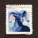 United States Postage Stamp 2007 Scott# US 4138 Used 17¢ Bighorn Sheep (Ovis canadensis) K