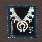 United States Postage Stamp 2004 Scott# US 3750 Used 2 ¢ Navajo Jewelry Q