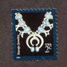 United States Postage Stamp 2004 Scott# US 3750 Used 2 ¢ Navajo Jewelry M