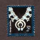 United States Postage Stamp 2004 Scott# US 3750 Used 2 ¢ Navajo Jewelry L