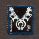 United States Postage Stamp 2004 Scott# US 3750 Used 2 ¢ Navajo Jewelry D