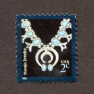 United States Postage Stamp 2004 Scott# US 3750 Used 2 ¢ Navajo Jewelry C