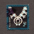 United States Postage Stamp 2005 Scott# US 3752 Used 2 ¢ Navajo Jewelry D