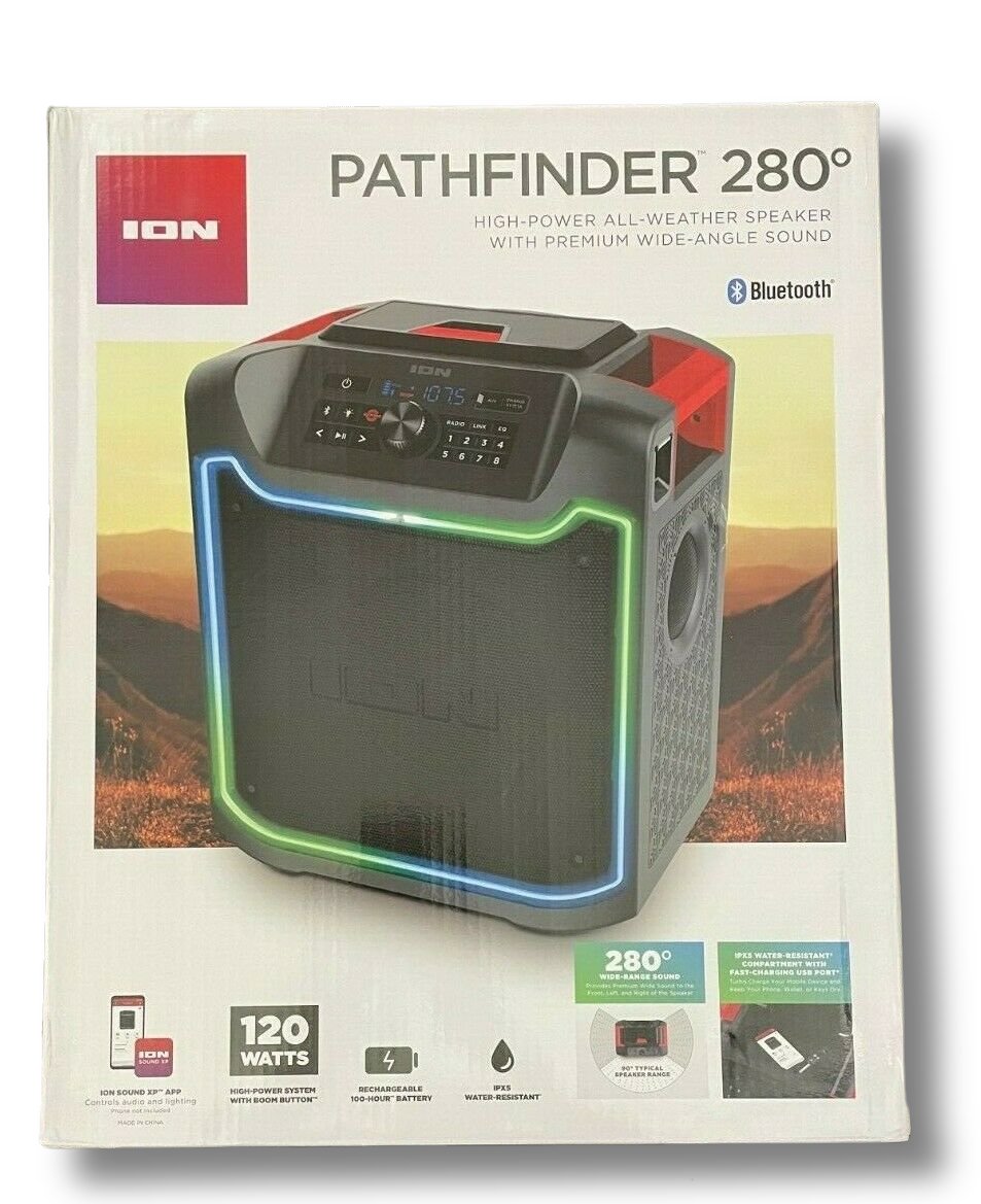 ION Pathfinder 280 AllWeather Speaker Premium WideAngle Sound Water